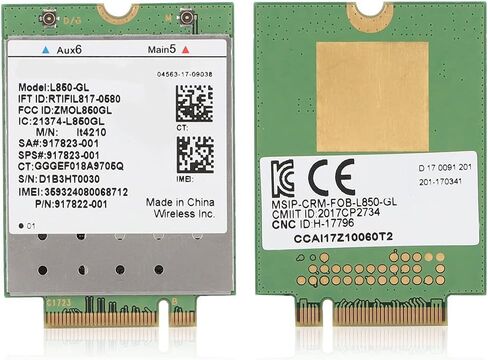 YUYTE L850 GL 4G Module, Wireless LTE FDD WCDMA Network WiFi Card with eSIM Support, for ProBook 430 G5 440 G5 450 EliteBook 846 850 1040 G4 ZBook 14u 735 830 in Saudi Arabia
