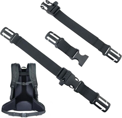 2PCS Backpack Chest Load Reducing Buckle with Self Rescue Fixed Chest Strap 3/4 Inch Wide Non-Slip Nylon Webbing for Outdoor Hydration Backpack Luggage Handbag in Saudi Arabia