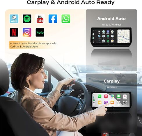 راديو سيارة 8 + 256 جيجابايت لسيارة Toyota RAV4 2019-2022، شاشة لمس QLED مقاس 12.3 بوصة 1920×720P، CarPlay/Android Auto لاسلكي، Android 13، 8-Core، Bluetooth 5.0، 5G WiFi/4G LTE in Kuwait