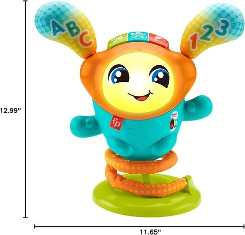 Fisher-Price Baby & Toddler Learning Toy DJ Bouncin’ Beats with Music Lights & Bouncing Action for Ages 9+ Months in Saudi Arabia