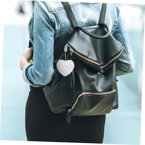 2PCS Rechargeable Heart-Shaped Purse Light - Portable Hanging Keychain Bag Light for Purse, Creative Night Light Gift for Women in Saudi Arabia