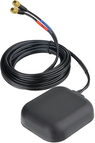 Bingfu ثنائي النطاق GPS/BeiDou + 4G هوائي عالي الكسب مع موصل SMA ذكر IP65 مقاوم للماء لإنترنت الأشياء/التليماتية والسيارات والملاحة الخارجية in Kuwait