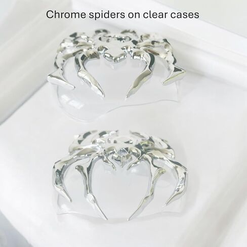 Chrome Spider على حافظات صلبة لأجهزة AirPods Max، لا تتضمن سماعة الرأس، ملحقات سماعات رأس Apple فقط، ملحقات سماعات الرأس الأنيقة، in Kuwait