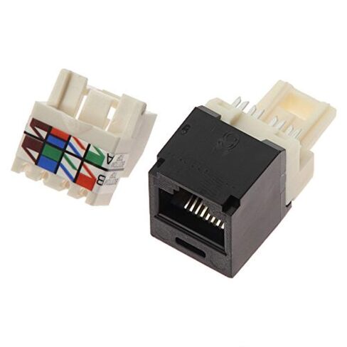 Panduit CJ688TPBL Category-6 8-Wire TP-Style Jack Module, Black in Saudi Arabia