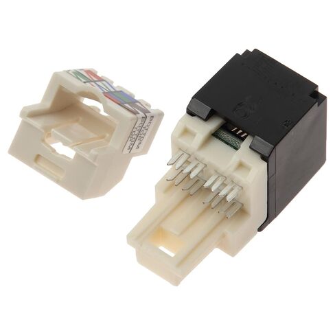 Panduit CJ688TPBL Category-6 8-Wire TP-Style Jack Module, Black in Saudi Arabia