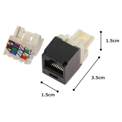 Panduit CJ688TPBL Category-6 8-Wire TP-Style Jack Module, Black in Saudi Arabia
