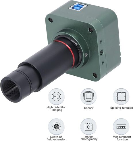 Electronic Microscope Camera 4K 8MP USB3.0 Digital Eyepiece with 0.5X Lens and Adapters in Saudi Arabia