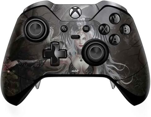 Skinit Decal Gaming Skin Compatible with Xbox One Elite Controller - Officially Licensed Nene Thomas Gothic Princess with Silver Dragon by Nene Thomas Design in Saudi Arabia