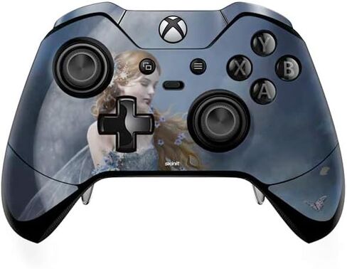Skinit Decal Gaming Skin Compatible with Xbox One Elite Controller - Officially Licensed Nene Thomas Fairy with Black Cat Sitting on Moon by Nene Thomas Design in Saudi Arabia