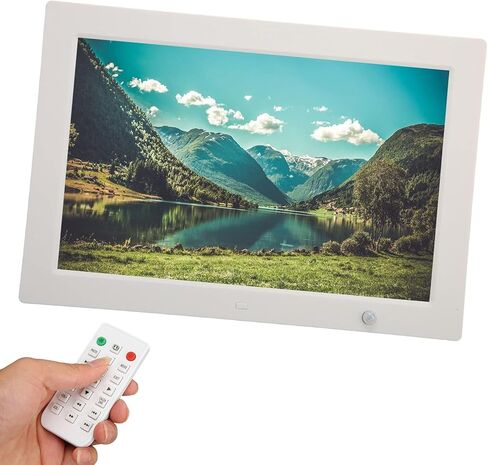 20 Inch Digital Photo Frame with Motion Sensor, 1920 * 1080 HD Display 16:10 Digital Picture Frame, Video Music Player, 180° Wide Viewing Advertising Machine with Remote Control,Black in Saudi Arabia