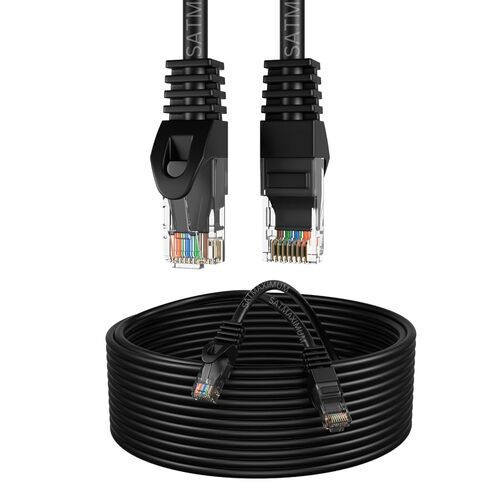 SATMAXIMUM Cat6 Network Ethernet Patch Cable 550Mhz Gigabit Internet, Snagless for PC, Laptop, Modem, Router, Consoles - Home & Office (15FT) in Saudi Arabia