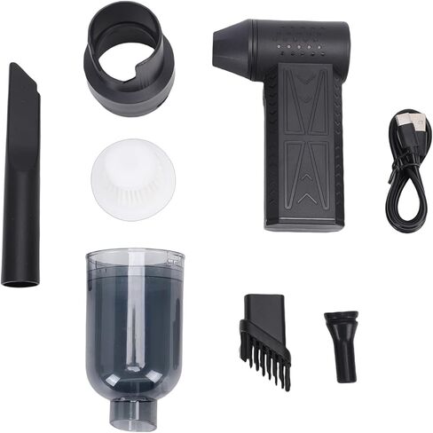 Compressed Air Duster, 130000RPM Powerful Cordless Electric Dust Blower Handheld Vacuum Cleaner with LED Light for Home Car in Saudi Arabia