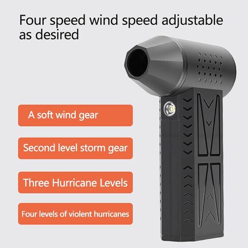 Compressed Air Duster, 130000RPM Powerful Cordless Electric Dust Blower Handheld Vacuum Cleaner with LED Light for Home Car in Saudi Arabia