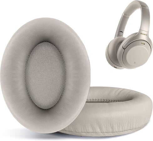 وسائد أذن بديلة من hopopower لسماعات Sony WH-1000XM3 (WH1000XM3) فوق الأذن، وسادات أذن مع رغوة عزل الضوضاء عالية الكثافة، سمك إضافي (ذهبي) in Kuwait