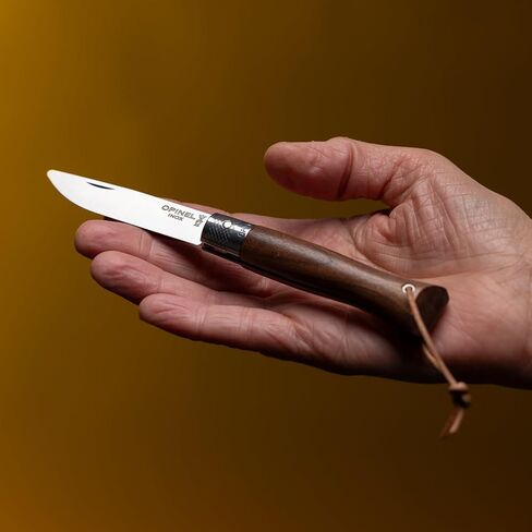 سكين جيب OPINEL NEO6 قابل للطي وغير قابل للقفل، OPIFLEX، تصميم بديهي، مقابض خشبية مجلد EDC، شفرة 2.75 بوصة (جوز) in Kuwait