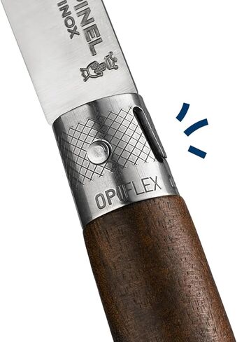 سكين جيب OPINEL NEO6 قابل للطي وغير قابل للقفل، OPIFLEX، تصميم بديهي، مقابض خشبية مجلد EDC، شفرة 2.75 بوصة (جوز) in Kuwait
