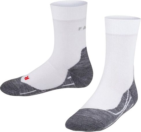 FALKE Unisex Kids RU4 Endurance Running Socks, Crew, Medium Cushion, Moisture Wicking, Breathable Quick Dry, Cotton, 1 Pair in Kuwait