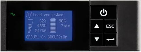 Eaton 5P550R 550VA 420W 120V UPS خطي تفاعلي، موجة جيبية، 5 منافذ NEMA 5-15R، 1U Rackmount، LCD، USB/RS-232، بطاقة الشبكة جاهزة، ضمان ACE لمدة 3 سنوات متضمن in Saudi Arabia
