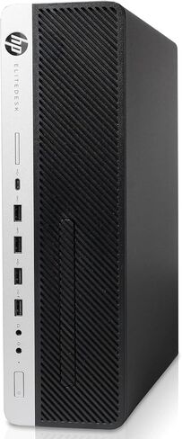 كمبيوتر HP EliteDesk 800 G4 صغير الحجم - Intel Hexa Core i7-8700 بسرعة 3.2 جيجا هرتز، وذاكرة الوصول العشوائي DDR4 سعة 16 جيجابايت، ومحرك أقراص SSD سعة 256 جيجابايت، وواي فاي، ودعم رسومات UHD 630-4K، ونظام التشغيل Windows 11 Pro - (متجدد) in Kuwait