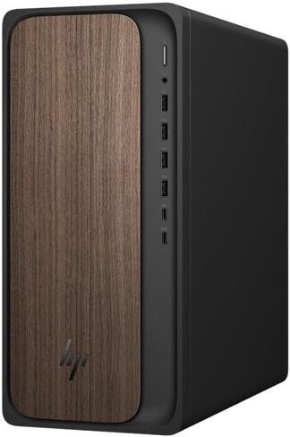 كمبيوتر مكتبي HP OmniDesk M03، Intel Core Ultra 7 265، ذاكرة الوصول العشوائي 32 جيجابايت، 2 تيرابايت SSD، Intel Graphics، Windows 11 Home، Dark Wood (2025) (متجدد) in Kuwait