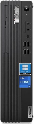 كمبيوتر مكتبي لينوفو ثينك سنتر M70s Gen 5 SFF للأعمال الصغيرة، انتل i7-14700، ذاكرة وصول عشوائي DDR5 سعة 64 جيجا، 2 تيرابايت SSD، واي فاي 6E، RJ-45، HDMI، لوحة مفاتيح وماوس سلكي، ويندوز 11 برو، أسود in Kuwait