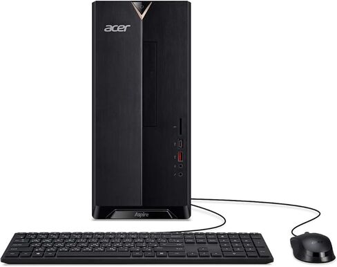جهاز كمبيوتر ايسر اسباير TC-885-UA91، الجيل التاسع انتل كور i3-9100، 8 جيجا DDR4، 512 جيجا اس اس دي، 8X DVD، 802.11AC واي فاي، USB 3.1 نوع C، ويندوز 10 هوم، اسود in Kuwait