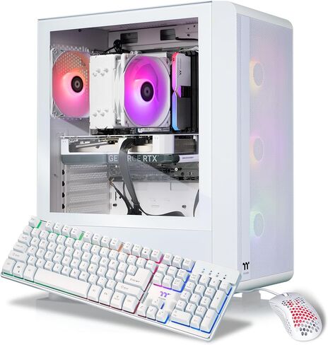 Thermaltake LCGS Quartz 7660 Gaming Desktop (AMD Ryzen™ 5 7600X, 16GB 6000MT/s DDR5 RGB Memory, NVIDIA GeForce® RTX 5060, 1TB NVMe M.2, WiFi, Windows 11) S2QT-B65K-560-LCS in Saudi Arabia