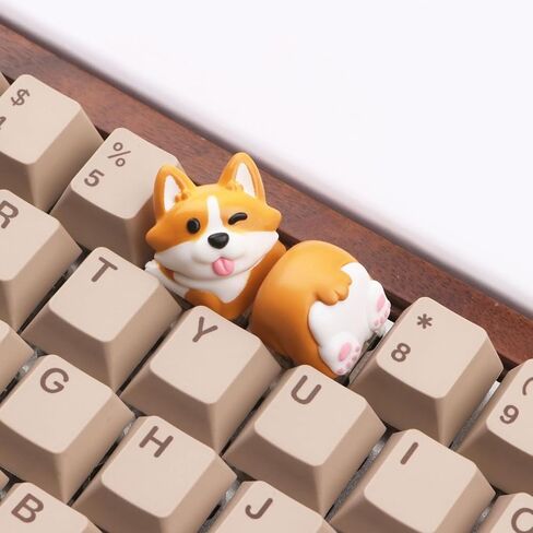 تخصيص ESCs Keycap Corgis Butt 3D ABS PVC للوحة المفاتيح الميكانيكية Corgis Butt in Kuwait