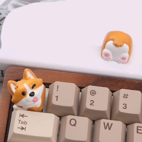 تخصيص ESCs Keycap Corgis Butt 3D ABS PVC للوحة المفاتيح الميكانيكية Corgis Butt in Kuwait
