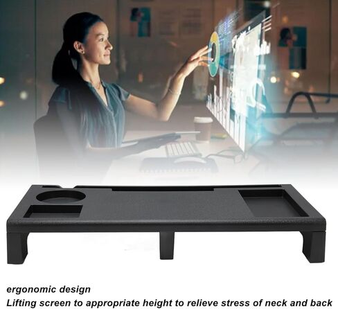 Yoidesu Monitor Riser Desktop Stand, 3 USB Output & 1 USB Input, Computer Monitor Stand Riser Up to 33lb load Bearing Capacity, Ergonomic for Laptop Printer TV in Saudi Arabia
