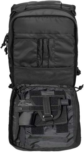 REEBOW GEAR Tactical Sling Bag Pack w/Gun Holster Small Military Rover Shoulder Sling Pack Molle Assault Range Bag Everyday Carry Diaper Bag (Style 07-Black) in Kuwait