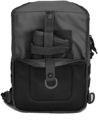 REEBOW GEAR Tactical Sling Bag Pack w/Gun Holster Small Military Rover Shoulder Sling Pack Molle Assault Range Bag Everyday Carry Diaper Bag (Style 07-Black) in Kuwait