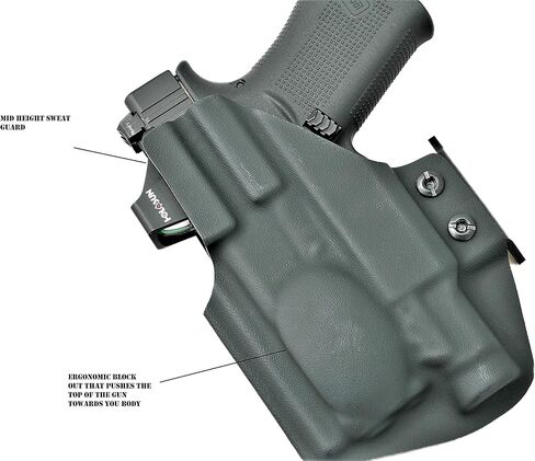 Streamlight TLR-7 SUB & Glock 43X MOS Blackout Kydex IWB الحافظة in Kuwait