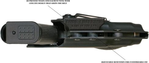 Streamlight TLR-7 SUB & Glock 43X MOS Blackout Kydex IWB الحافظة in Kuwait