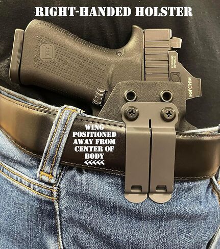 Streamlight TLR-7 SUB & Glock 43X MOS Blackout Kydex IWB الحافظة in Kuwait