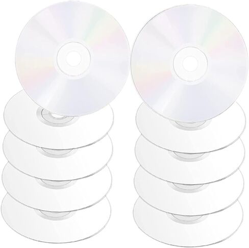 Vaguelly 10pcs Transparent DIY Cd Discs for Wall Decor Creative Painting Craft Projects Modern Aesthetic Decoration for Teens DIY Activities in Saudi Arabia