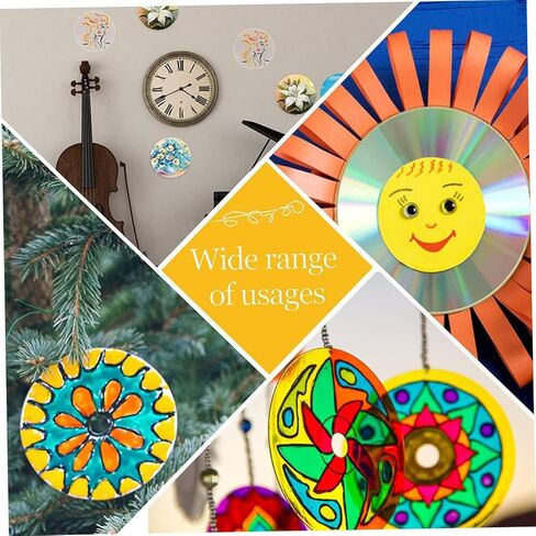 Vaguelly 10pcs Transparent DIY Cd Discs for Wall Decor Creative Painting Craft Projects Modern Aesthetic Decoration for Teens DIY Activities in Saudi Arabia
