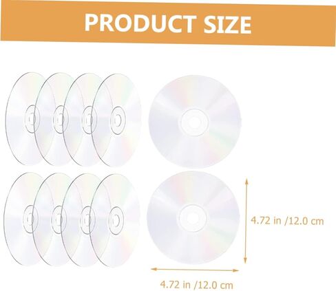 Vaguelly 10pcs Transparent DIY Cd Discs for Wall Decor Creative Painting Craft Projects Modern Aesthetic Decoration for Teens DIY Activities in Saudi Arabia