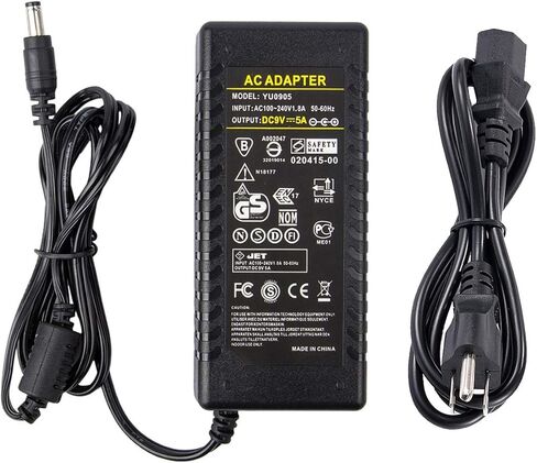 COOLM 9V 5A موائم مصدر تيار 45W AC 100-240V إلى DC 9 فولت 5Amp 5 Amp محول 9V5A لشريط LED ضوء كاميرا CCTV in Saudi Arabia