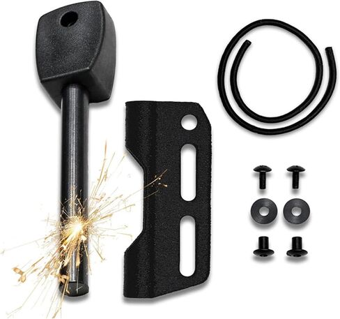 حامل فولاذي من النار لغمد كيديكس مع مجموعة أدوات إطلاق النار، وأساسيات التخييم، ومجموعة النجاة، في الهواء الطلق، وحرف بوش، وغمد السكين، ومشعل حريق صوان المغنيسيوم in Kuwait