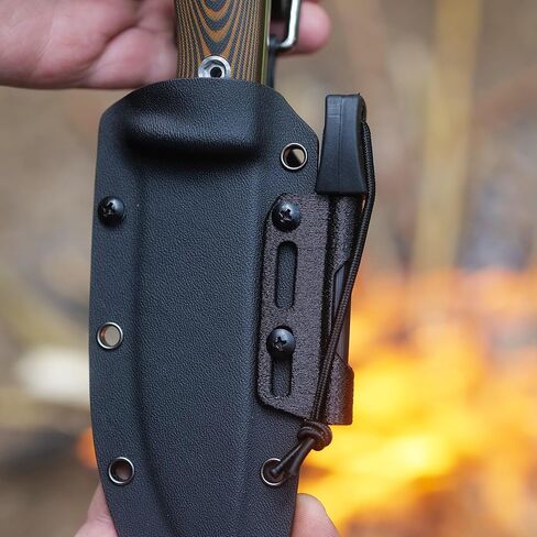 حامل فولاذي من النار لغمد كيديكس مع مجموعة أدوات إطلاق النار، وأساسيات التخييم، ومجموعة النجاة، في الهواء الطلق، وحرف بوش، وغمد السكين، ومشعل حريق صوان المغنيسيوم in Kuwait