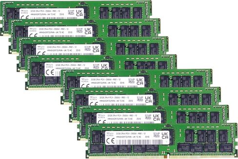 Timetec Hynix Original 32GB KIT(2x16GB) DDR4 3200MHz PC4-25600 Registered ECC 1.2V CL22 288 Pin RDIMM Server Memory Ram Module Upgrade (32GB KIT(2x16GB)) in Kuwait