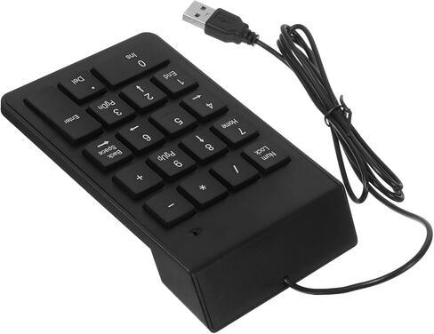 لوحة أرقام سلكية USB مكونة من 19 مفتاحًا للمحاسبة المالية وإدخال البيانات، ملحق لوحة مفاتيح أرقام ميكانيكية متوافق مع أجهزة الكمبيوتر المحمول وأجهزة الكمبيوتر المكتبية in Kuwait