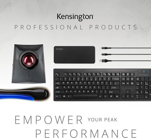 كرة التتبع اللاسلكية Kensington SlimBlade™ Pro، بطارية قابلة للشحن، خيارات اتصال Bluetooth 2.4 جيجا هرتز (K72080WW) (متجددة) in Saudi Arabia