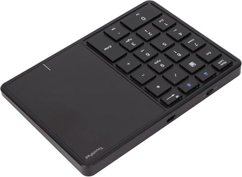 Dioche 10 Key For2-in-1 Wireless Digital Touchpad, 22-Key Wireless BT4.2 and 2.4G Connectivity, TypeC Charging, 500mAh Large Battery. (Black) in Saudi Arabia
