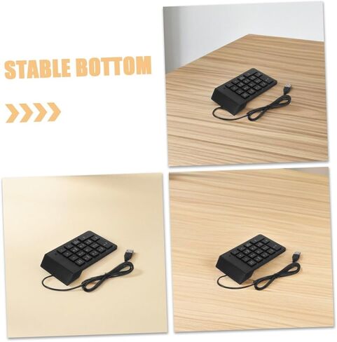 BESPORTBLE 2 قطعة لوحة مفاتيح رقمية USB 18 مفتاحًا لوحة أرقام لأجهزة الكمبيوتر المحمول والكمبيوتر الشخصي والمحاسبة المالية المحمولة وسلكية USB وملحقات لوحة المفاتيح in Kuwait