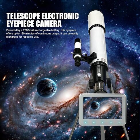 عدسة تلسكوب إلكترونية، 5 بوصة 4K HD TFT شاشة كاميرا رقمية عدسة تلسكوب أحادية العين، تلسكوبات ثنائية العين، تلسكوبات فلكية in Kuwait