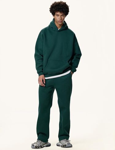 Gihuo Men Hoodie Men's Fleece Hooded Pullover Sweatshirts in Saudi Arabia