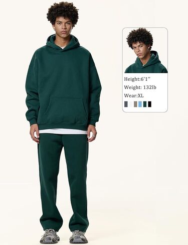 Gihuo Men Hoodie Men's Fleece Hooded Pullover Sweatshirts in Saudi Arabia
