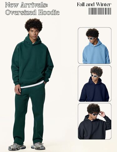 Gihuo Men Hoodie Men's Fleece Hooded Pullover Sweatshirts in Saudi Arabia